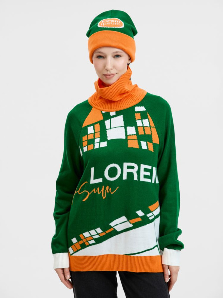 Свитер на заказ Tricksy Net Reglan, акрил, размер S