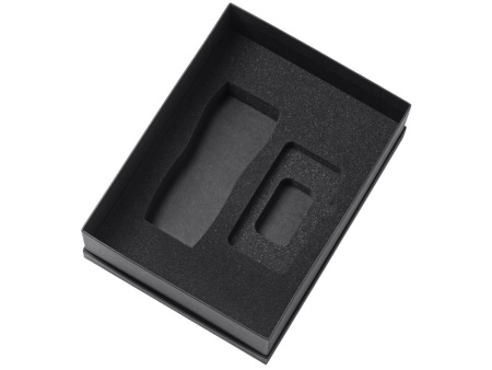 Подарочный набор c вакуумной термокружкой и повербанком С2, фиолетовый