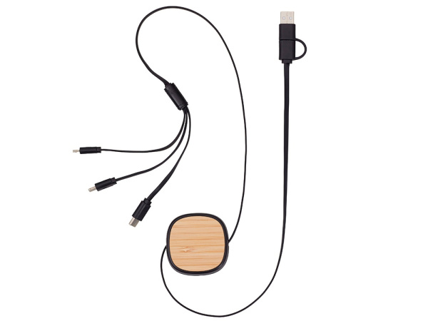 Универсальный кабель с ретрактором 3-в-1 Retrax Универсальный кабель с ретрактором 3-в-1 Retrax