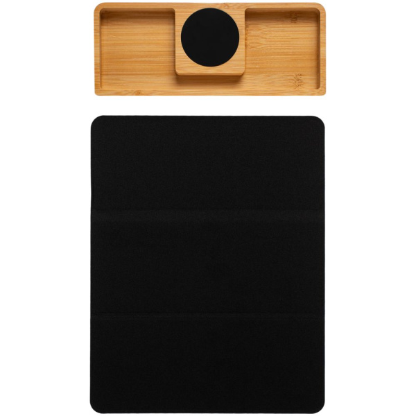 Настольный органайзер Midstream с зарядкой и ковриком для мыши Настольный органайзер Midstream с зарядкой и ковриком для мыши