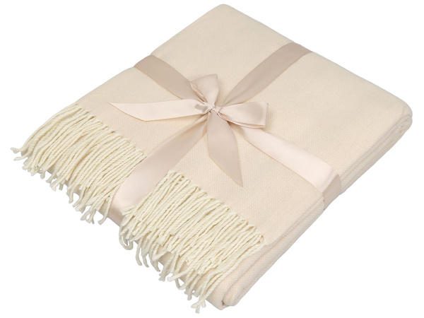 Акриловый плед Dapple 160x210 см, бежевый