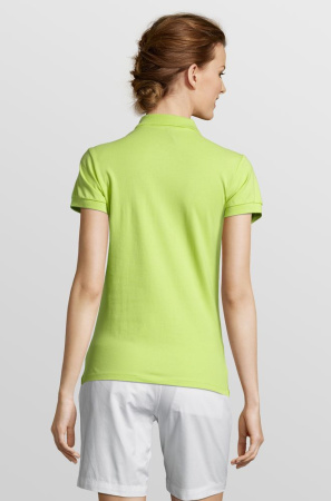 Рубашка поло женская People 210 "зеленое яблоко", размер S