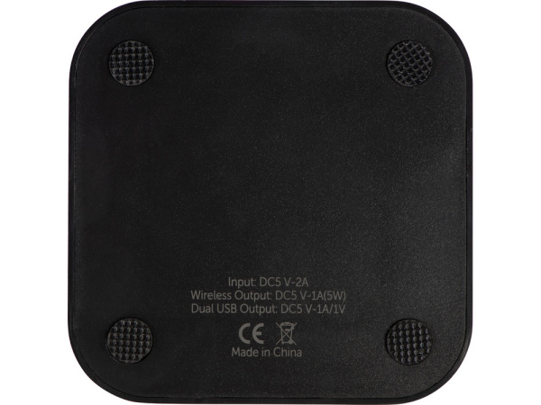 Беспроводная зарядка Tile с 2 USB-A, 5 Вт Беспроводная зарядка Tile с 2 USB-A, 5 Вт