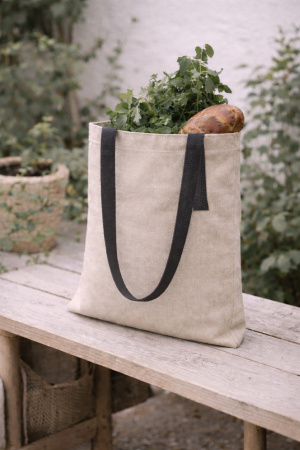 Шоппер Superbag Light, с внутренним креплением (полукольцо) (неокрашенный с серым)