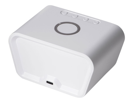 Настольные часы с функцией беспроводной зарядки Wake, 10 Вт (Р) Настольные часы с функцией беспроводной зарядки Wake, 10 Вт (Р)