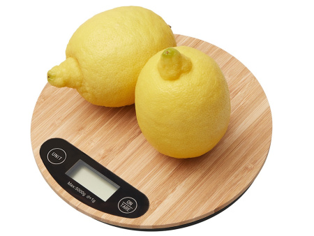 Бамбуковые кухонные весы Scale, натуральный