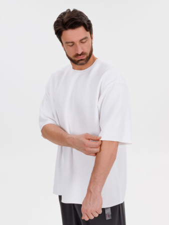 Джемпер с коротким рукавом Siluetti Volumica, молочно-белый, размер XS/S