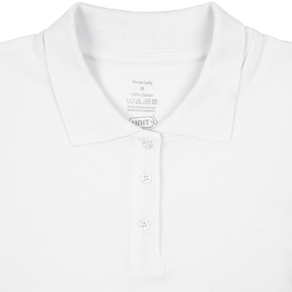 Рубашка поло женская Virma lady, белая, размер S