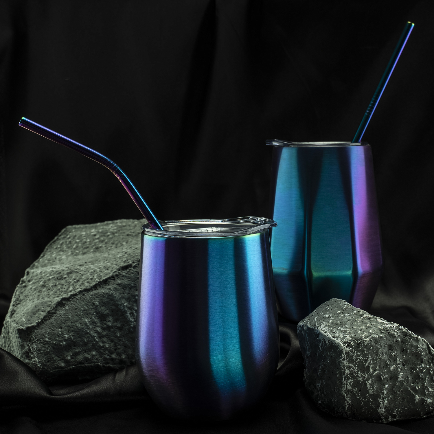 Набор многоразовых трубочек гальванических Оnlycofer Х black