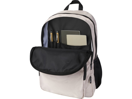 Рюкзак для ноутбука Trend Plus 15GRS из переработанного материала объемом 20 литров, овсяный