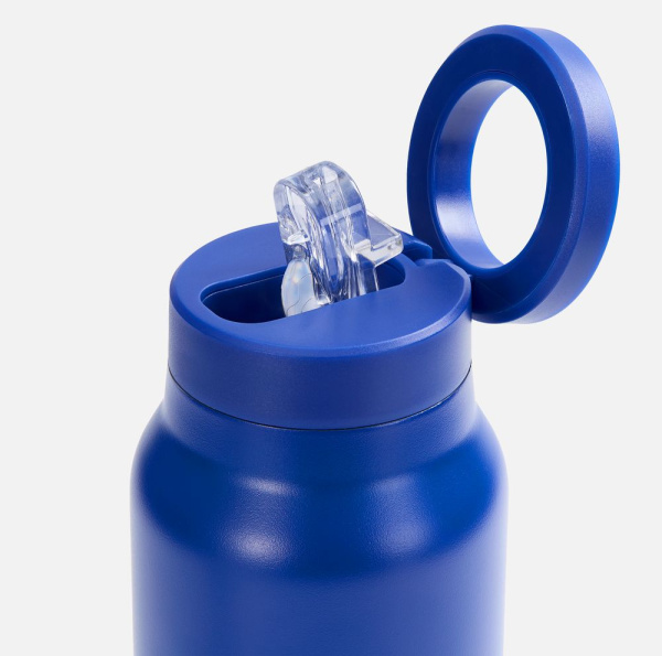 Термобутылка Magnus с магнитным держателем для телефона, синяя