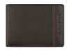Портмоне BUGATTI Banda, с защитой данных RFID, коричневое, кожа/полиэстер, 12,5х2х9 см