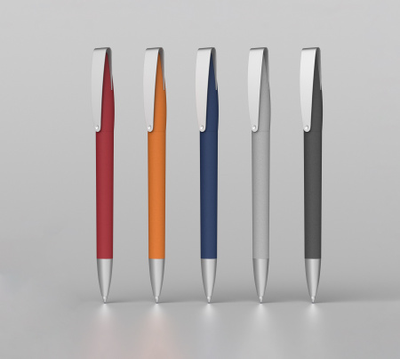 Ручка шариковая COBRA SOFTGRIP MM, красный#