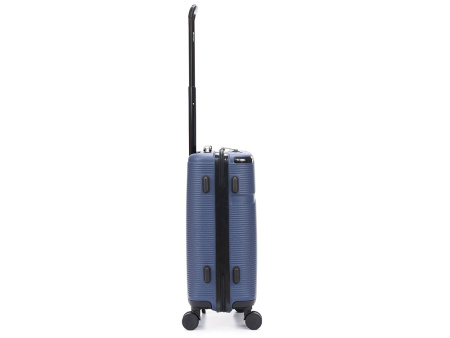 Чемодан TORBER ОНЕГА, синий, ABS-пластик, 59,5 х 39,5 х 24 см, 46 л