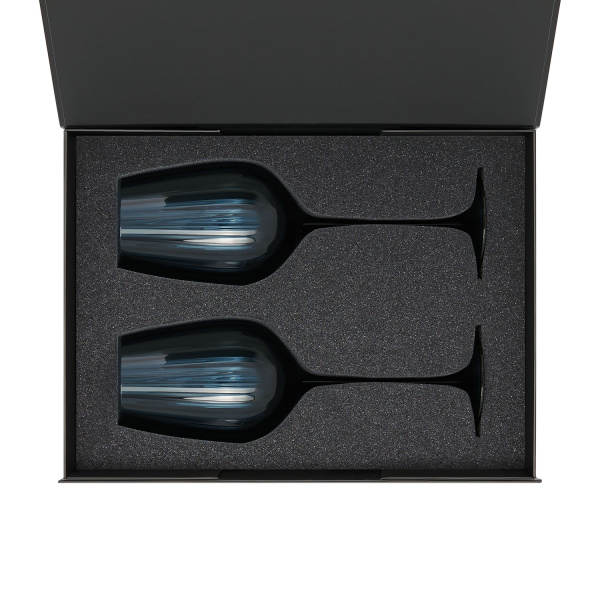 Подарочный набор 2 бокала для вина Toscana в черной коробке