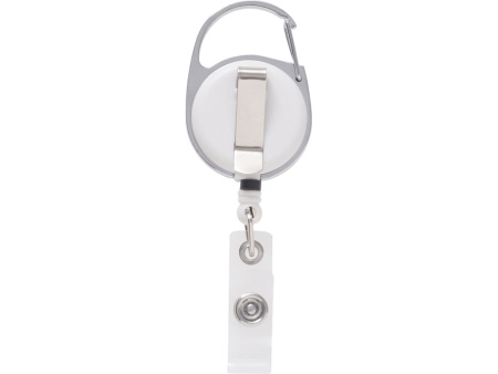 Бейдж с рулеткой-карабин Favor, черный