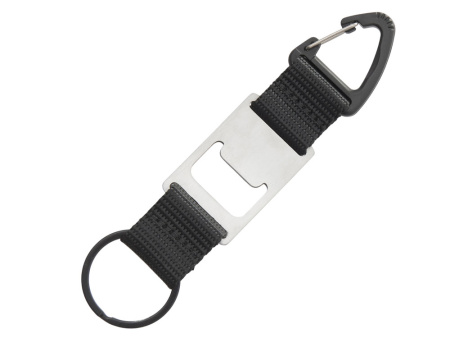 Брелок-ремувка с открывашкой и карабином Champion, черный