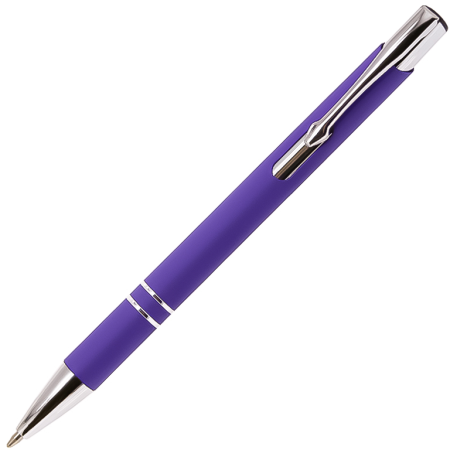 Ручка шариковая, COSMO HEAVY Soft Touch Requis,, металлическая, фиолетовая
