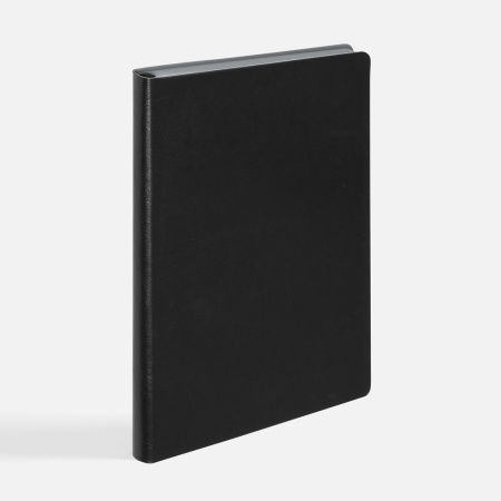 Ежедневник Doppio, недатированный, черный с серым