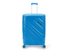 Чемодан TORBER В Отпуск, синий, полипропилен, 54,5 х 33,5 х 79 см, 135 л
