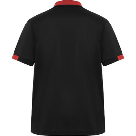 Футболка поло SAMURAI мужская, ЧЕРНЫЙ/КРАСНЫЙ S