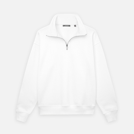 Толстовка на молнии унисекс FLOW, белая