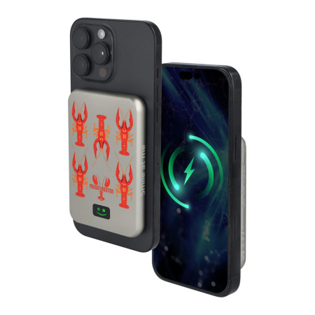 Внешний беспроводной аккумулятор Xoopar Smile с MagSafe и зеркалом, 5000 мА·ч