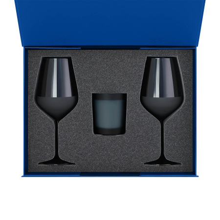 Ложемент под свечу Энигма (Enigma) + 2 бокала для вина в среднюю коробку-трансформер (арт. 695721)