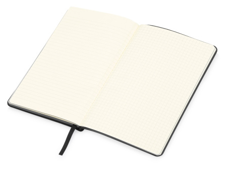 Блокнот Notepeno А5 с тонированными линованными страницами, черный