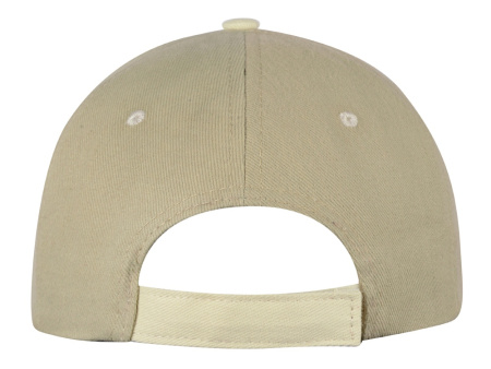 Бейсболка New Castle F 6-ти панельная, оливковый/натуральный