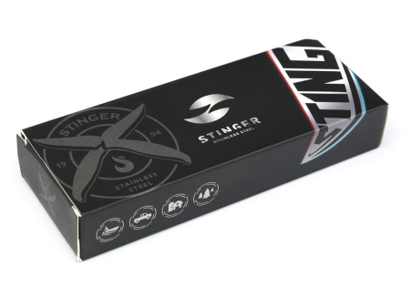 Мультитул Stinger, 105x40 мм, 13 функций, сталь, чёрный, в комплекте нейлоновый чехол