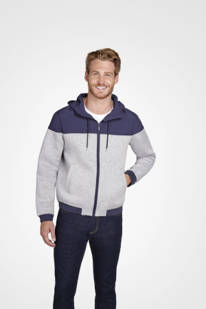 Куртка унисекс Voltage меланж/темно-синий, размер S