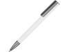 Ручка металлическая шариковая Insomnia софт-тач с зеркальным слоем, белая с серым
