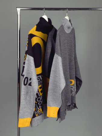 Свитер оверсайз на заказ Tricksy Net, полушерсть, размер L/XL