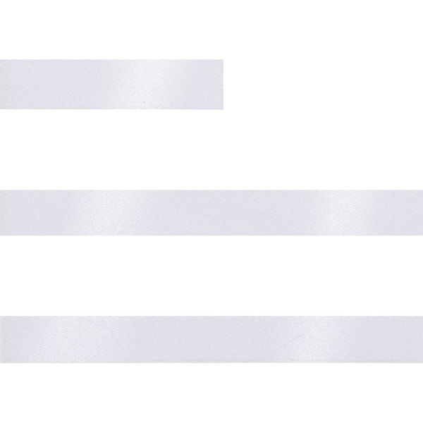 Лента сатиновая Satin 10 S, белая, 10 см