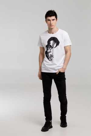 Футболка «Меламед. Nick Cave», белая, размер S