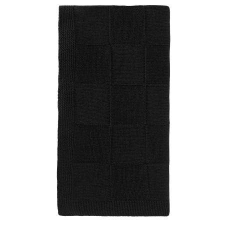 Плед Селла (Cella) вязаный, черный (без подарочной коробки)