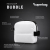 Несессер Superbag Bubble, стёганый, на молнии, с креплением на кольцо-карабин (черный)