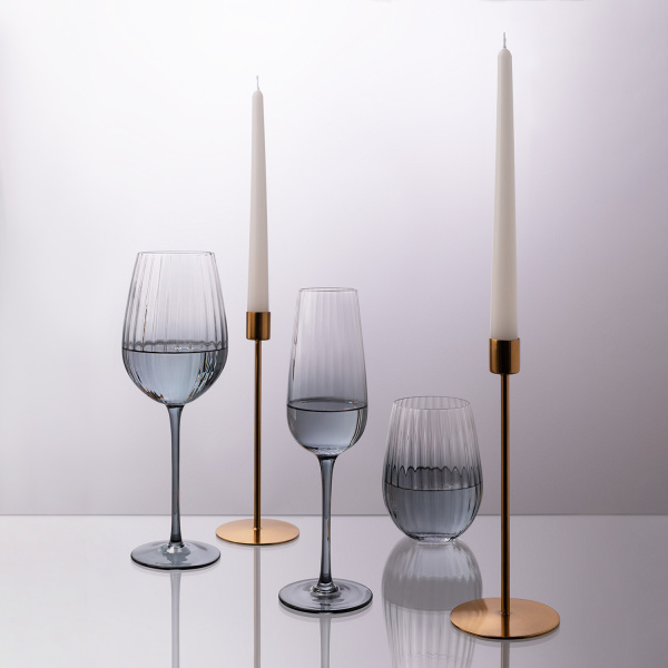 Бокал для вина Мансера (Mancera), градиент серый