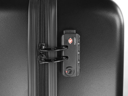 Чемодан BUGATTI КАЛЛИСТО | KALLISTO, чёрный, АБС-пластик, 50,5х30,5х74 см, 100 л