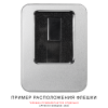 Футляр Кристалл для флеш накопителя металлический, размер 11,5*8,5 см, серебристый