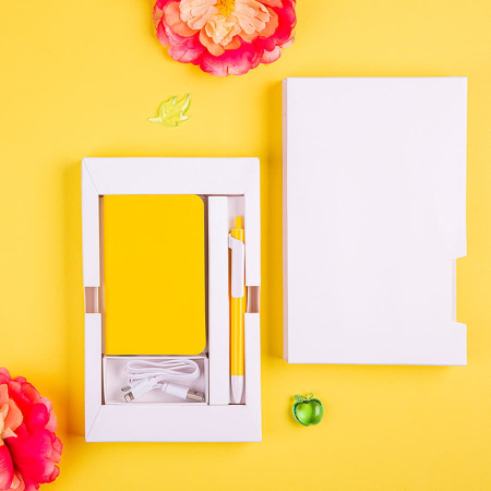 Коробка  POWER BOX mini,  белая, 13,2х21,1х2,6 см.