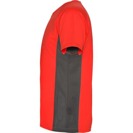 Спортивная футболка SHANGHAI мужская, КРАСНЫЙ/ТЕМНЫЙ ГРАФИТ S