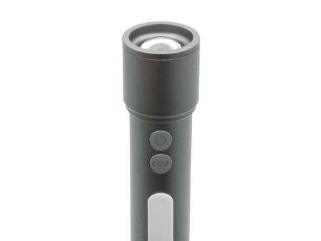 Фонарь аккумуляторный с регулируемым фокусом Vortez, 9 режимов, 650 Лм