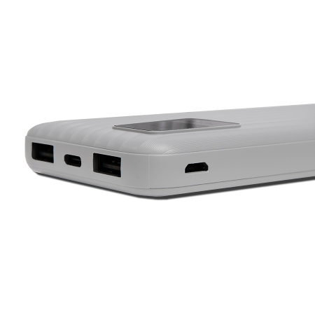 Универсальный аккумулятор Wave 10 (10000 мАч), белый, 14,9х6.7х1,6 см