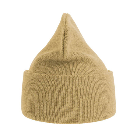 Шапка вязаная PURE  с отворотом из пряжи Polylana