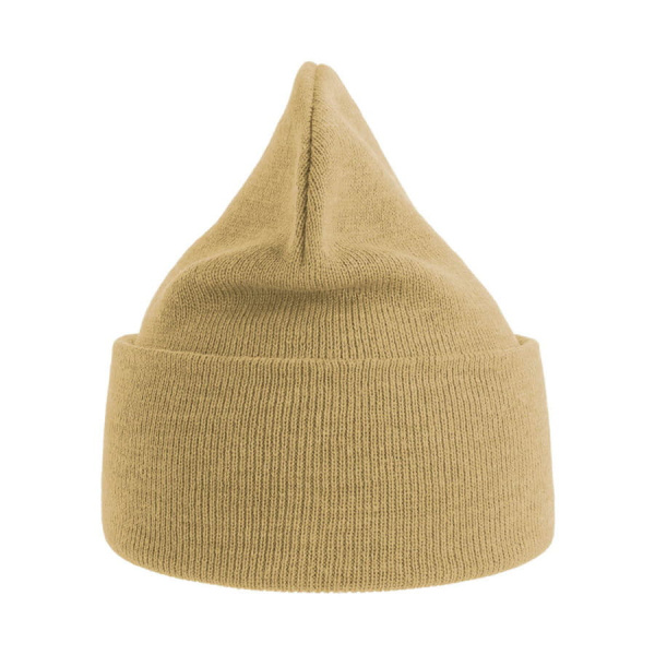 Шапка вязаная PURE  с отворотом из пряжи Polylana