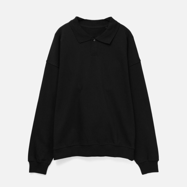 Свитшот оверсайз унисекс S6, черный, размер XS/S