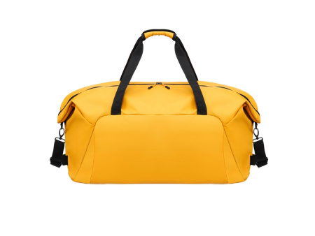 Сумка дорожная TORBER MOBI, желтая, полиэстер 900D с PU покрытием, 65 х 37 х 34 см