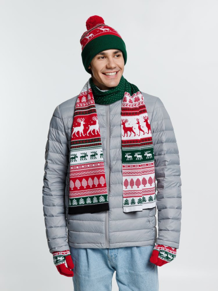 Перчатки Mirakler, красные с зеленым, размер S/M